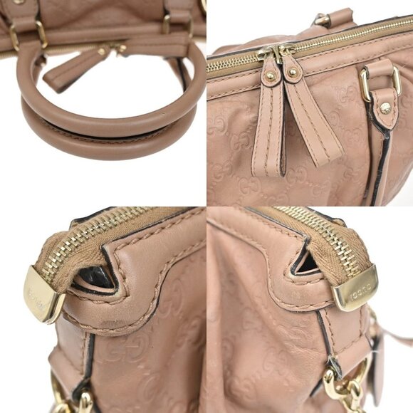 GUCCI Sukey Guccissima GG Pattern 2Way Shoulder Bag Leather Pink GHW - Picture 15 of 16